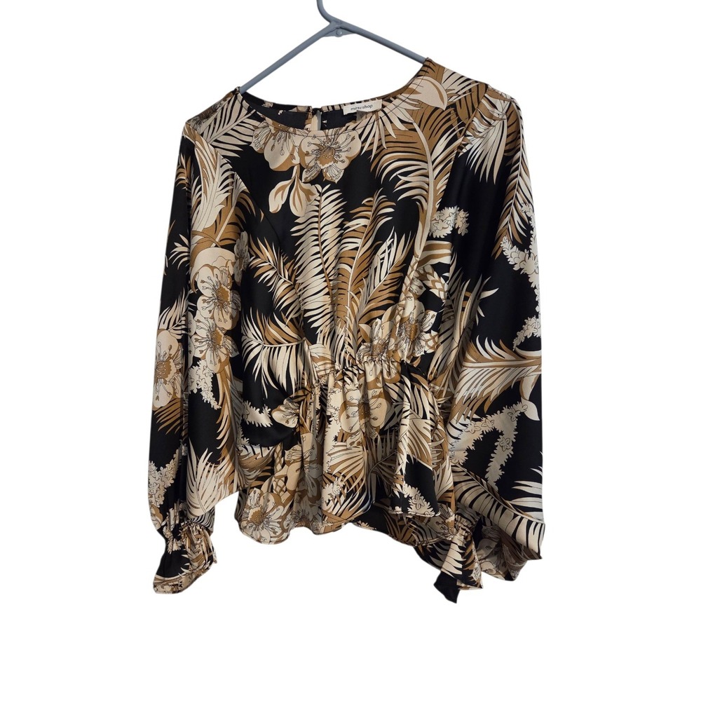 Mittoshop • Floral pattern with Relaxed Sleeves Size M